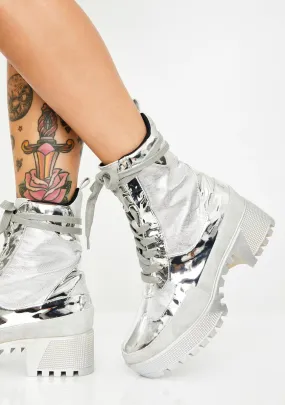 Metal Armed N' Dangerous Combat Boots