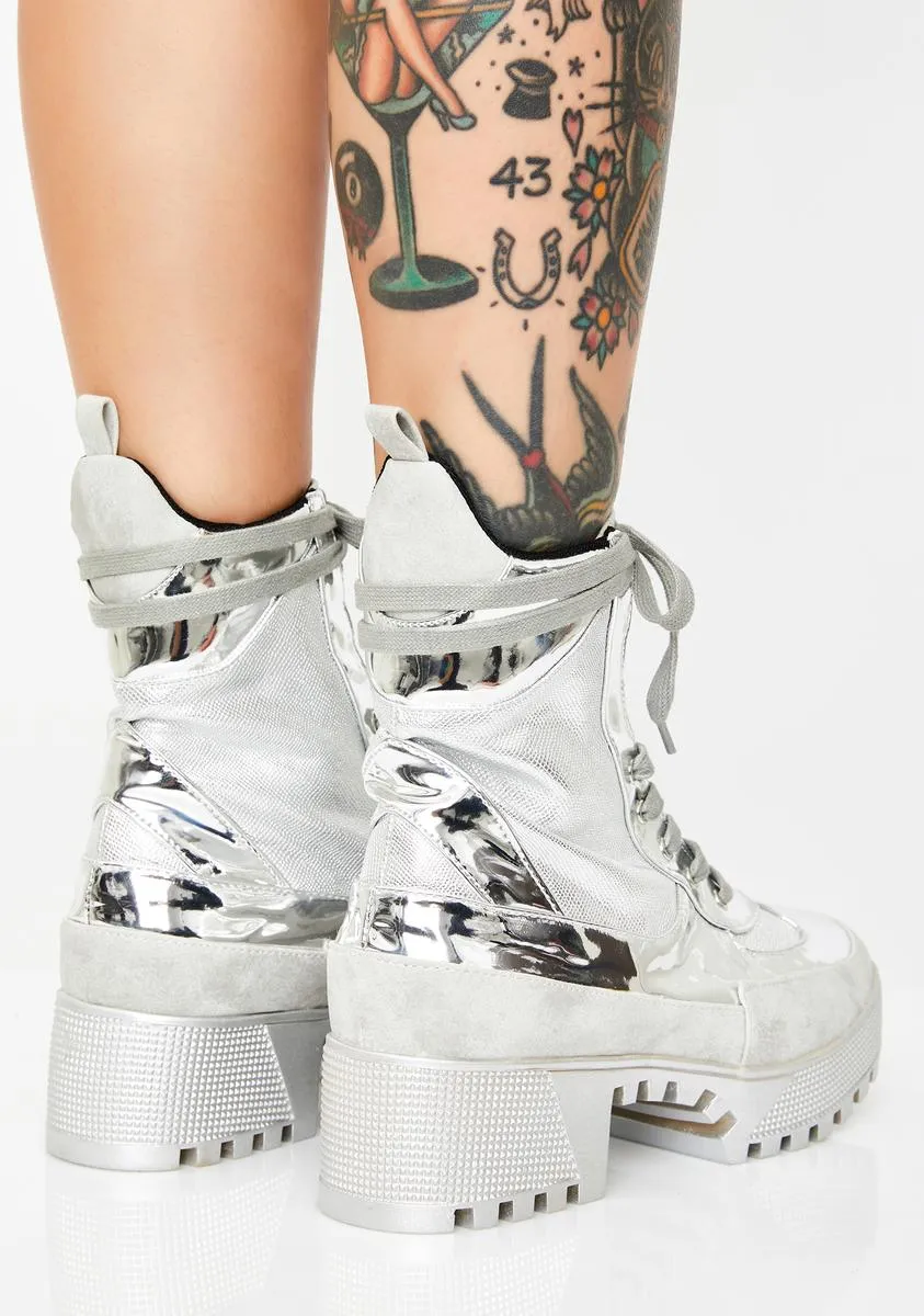 Metal Armed N' Dangerous Combat Boots