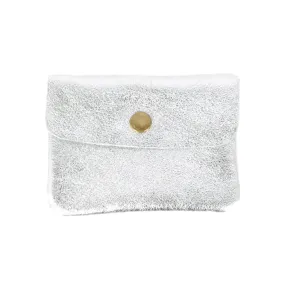 Metallic Silver Coin Purse