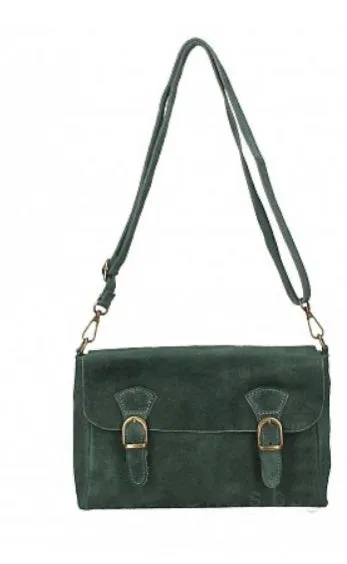 MIA  Italian suede/leather messenger bag