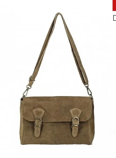 MIA  Italian suede/leather messenger bag
