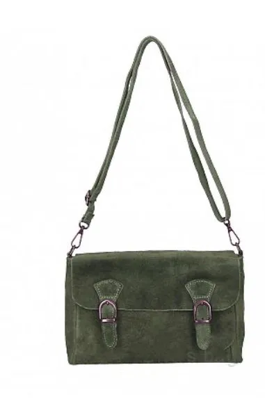 MIA  Italian suede/leather messenger bag