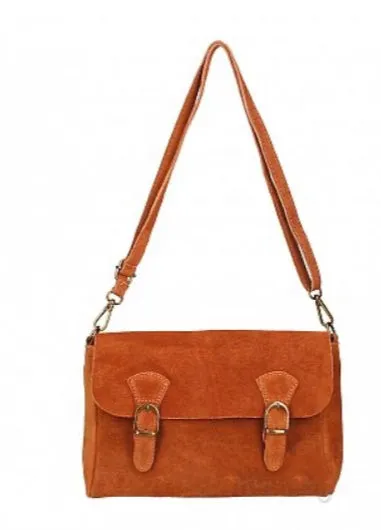 MIA  Italian suede/leather messenger bag