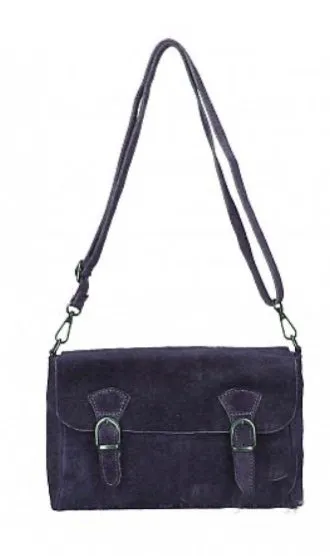 MIA  Italian suede/leather messenger bag