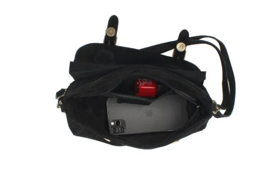 MIA  Italian suede/leather messenger bag