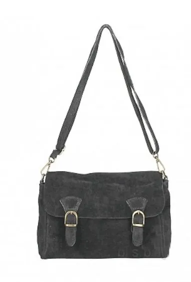 MIA  Italian suede/leather messenger bag
