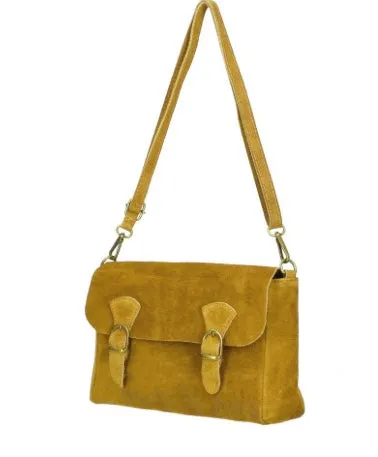 MIA  Italian suede/leather messenger bag