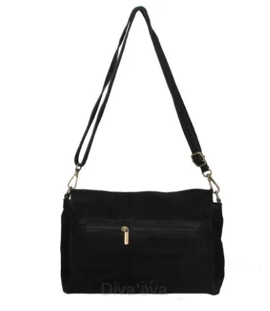 MIA  Italian suede/leather messenger bag