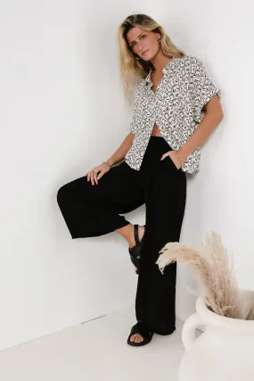 Mia Wide Leg Pants in Black - FINAL SALE