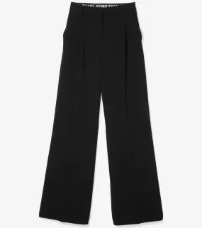Michael Michael Kors Crepe Wide Leg Pants, black
