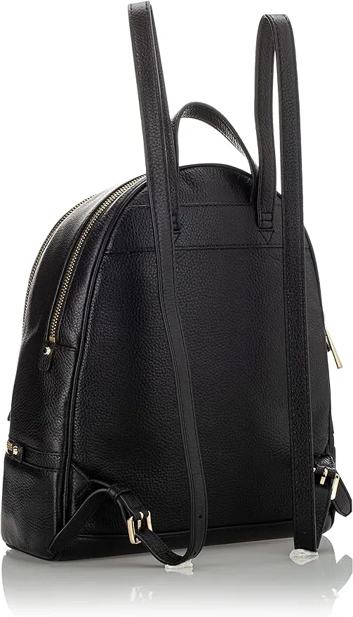 MICHAEL Michael Kors Rhea Zip Leather Backpack, Medium, Black