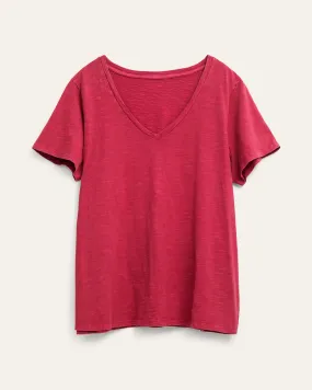 Michelle Soft Cotton Tee | Raspberry
