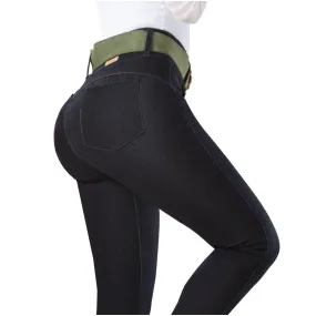 Mid Rise Butt Lifter Colombian Jeans for Women Draxy 1324