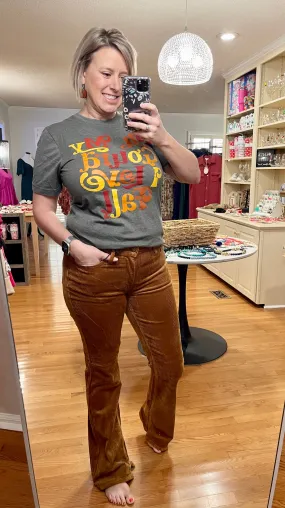 Mid Rise Overdyed Corduroy Bootcut