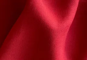 Mid-Weight Spicy Vermillion Linen (Made in Poland)
