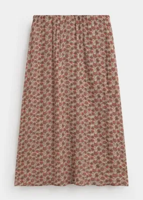 Midi Clovelly Flower Print Skirt