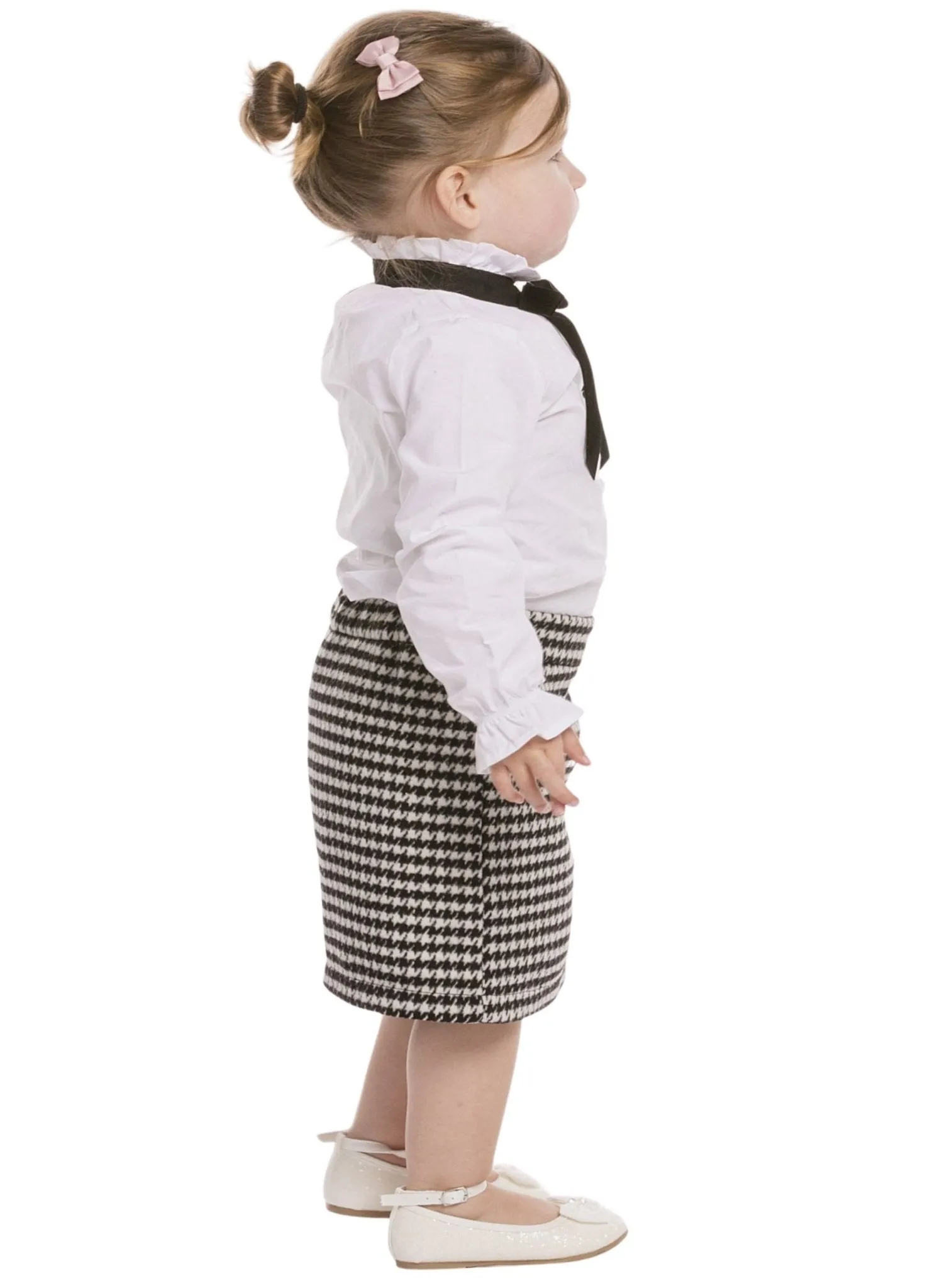 Midi Pencil Houndstooth & Puppystooth Matching Skirts