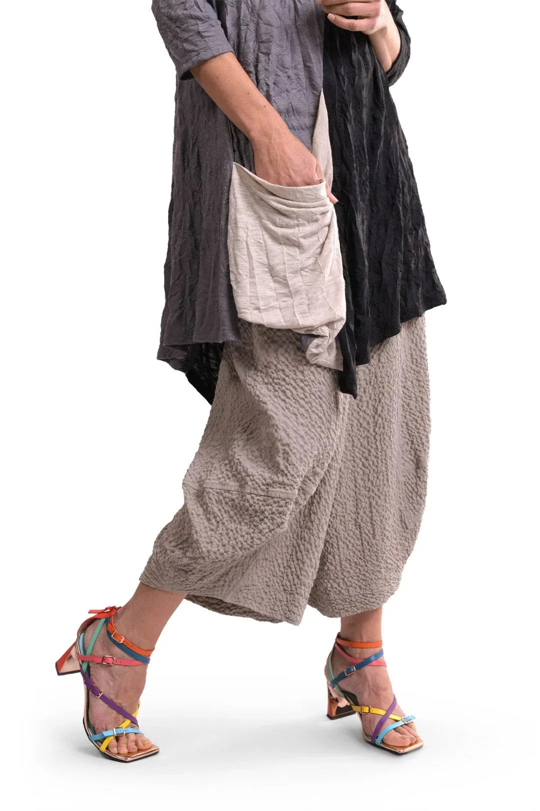 Mika Crepe Punto Pants, Stone