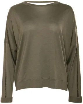 Military Monili Strap Sweater