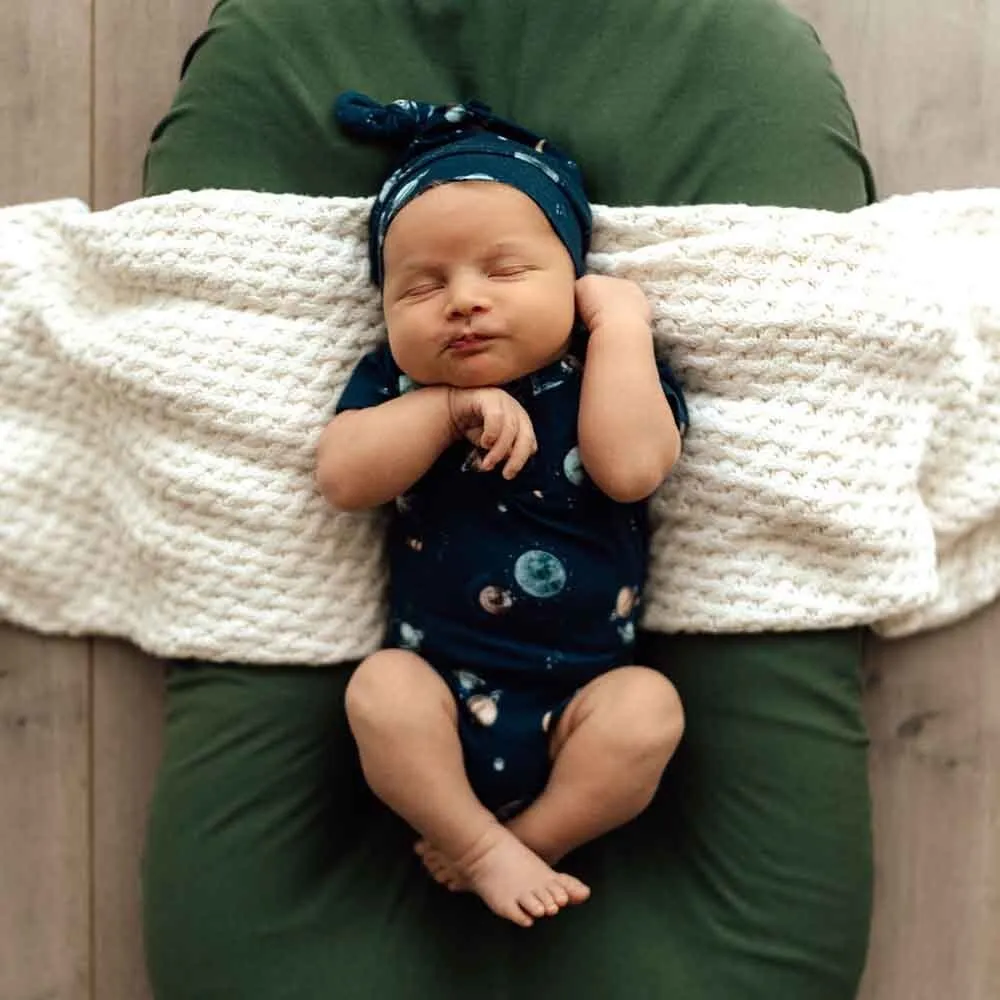 Milky Way Organic Knotted Beanie