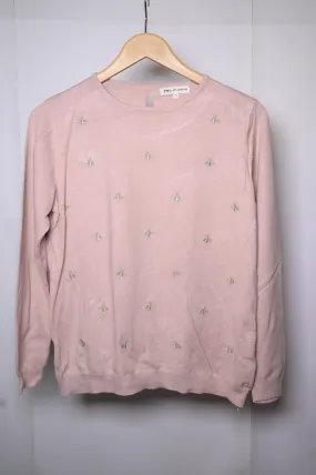 Millenium Pink Blouse with Golden Bees