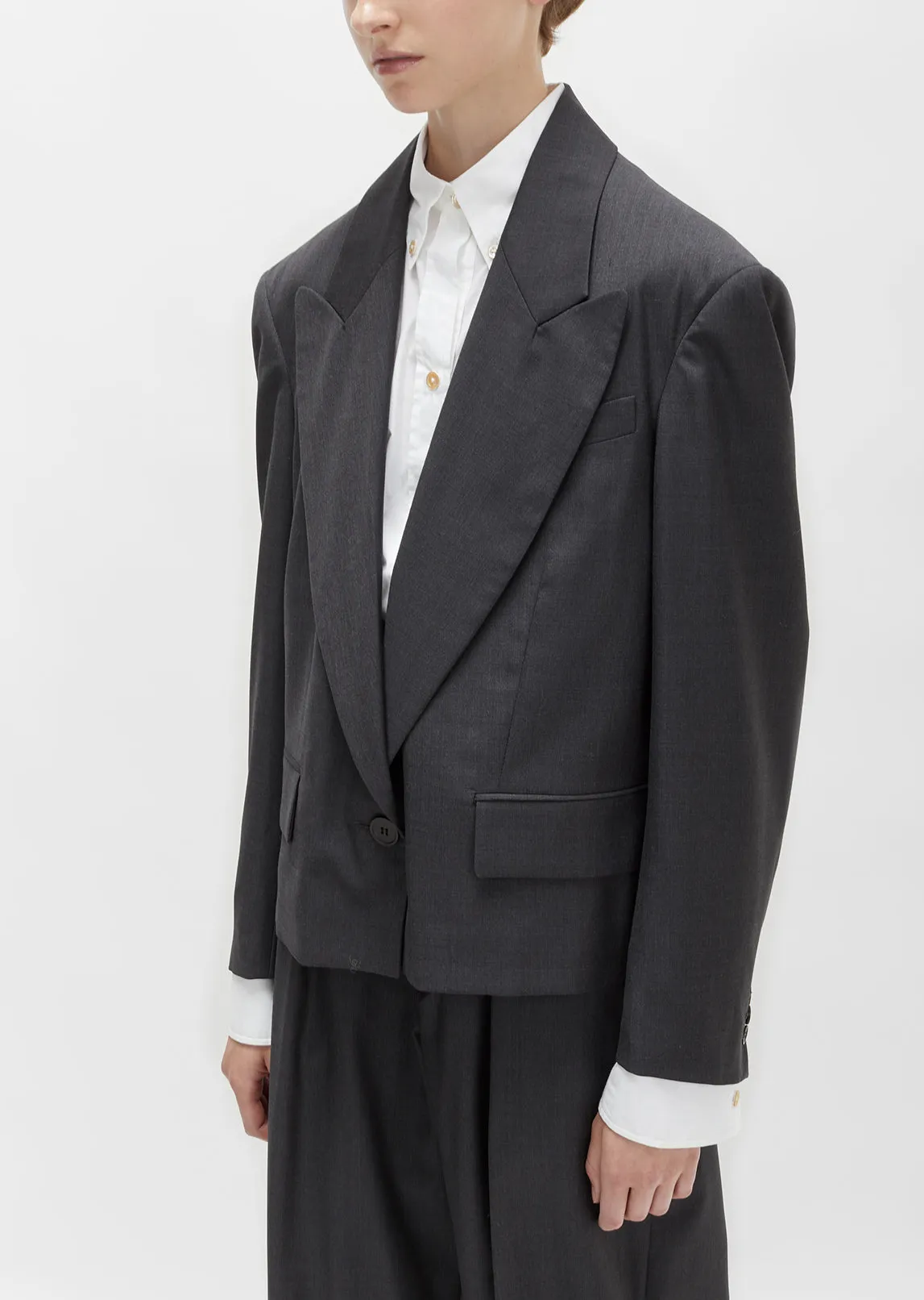 Miller Belted Wool Blazer