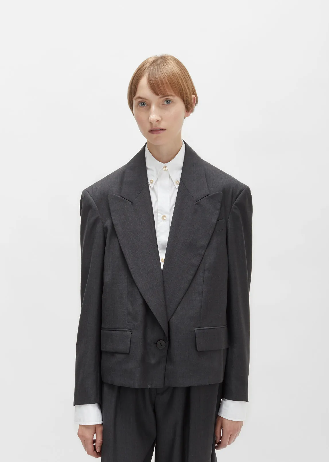 Miller Belted Wool Blazer