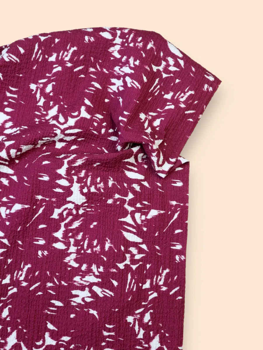 Mind The MAKER - Daze Bubble Cotton in Fuchsia