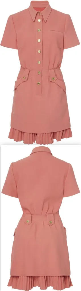 Mini Buttoned Shirt-Dress