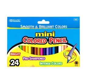 Mini Colored Pencils, 24 ct (12 boxes/unit), #767 (B-1)