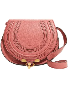 Mini Marcie Saddle Bag in Rose