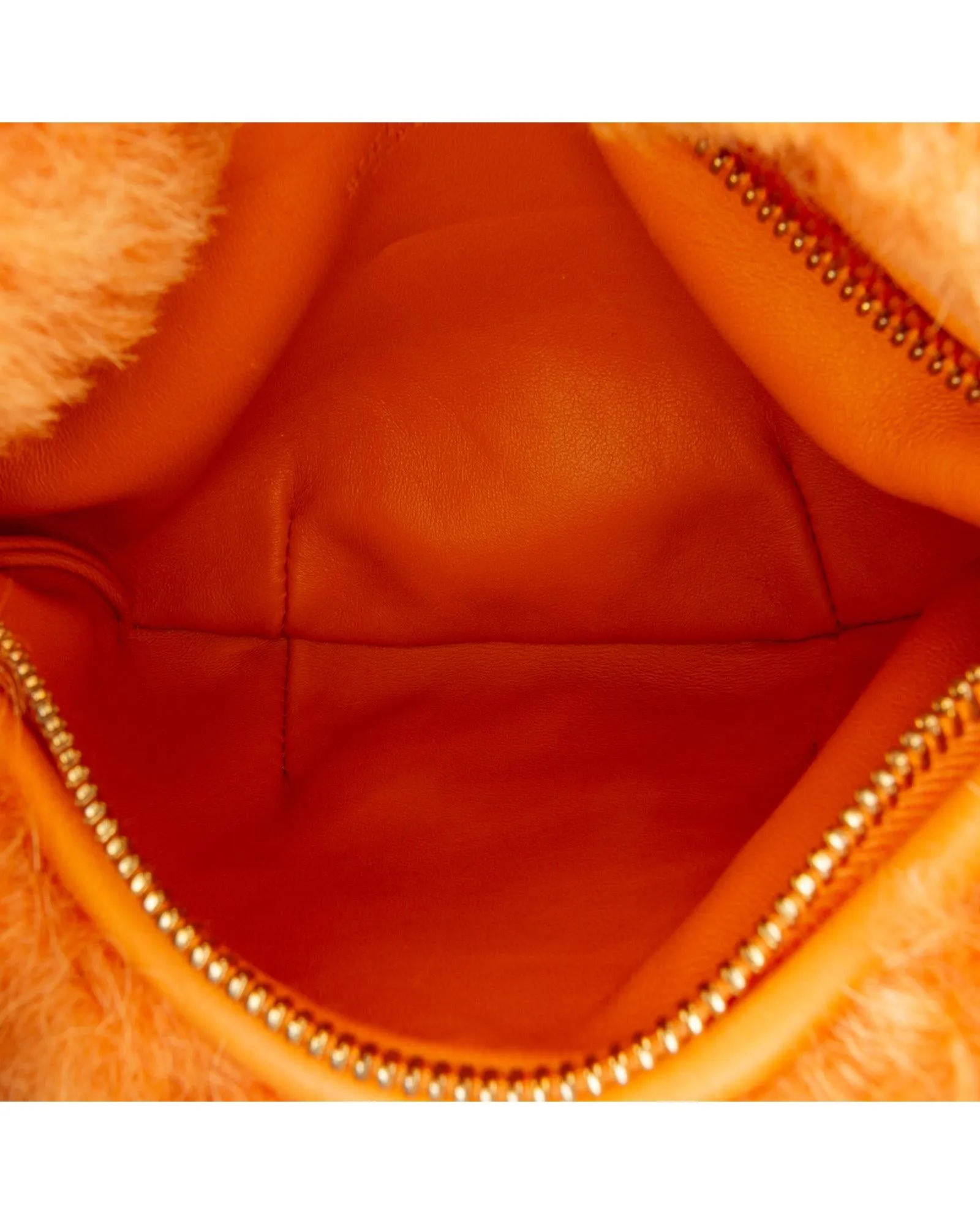Mini Shearling Knotted Handle Bag