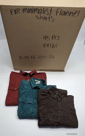 Minimalist Export Flannels 45 pcs 44 lbs D1016221-21