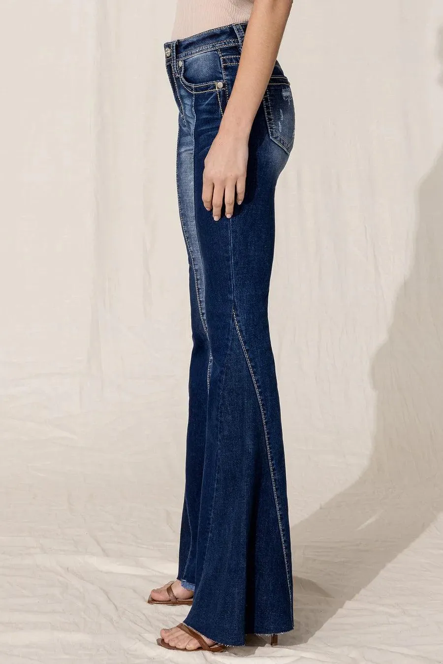 Miss Me Women's High Rise Super Flare H3636SF63