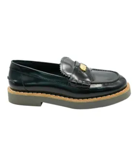 Miu Miu Black Logo Loafers ALC1783