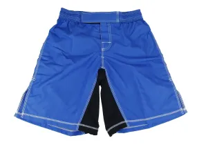 MMA Shorts, Elastic Waist, Blue
