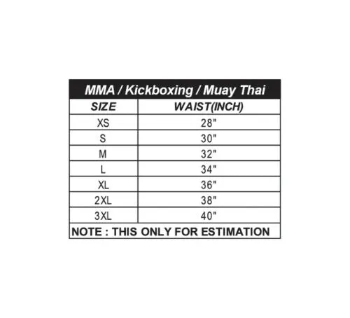 MMA Shorts, Elastic Waist, Blue