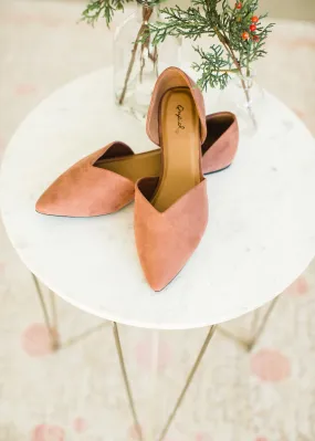 Mocha Suede Pointed Slip On - FINAL SALE