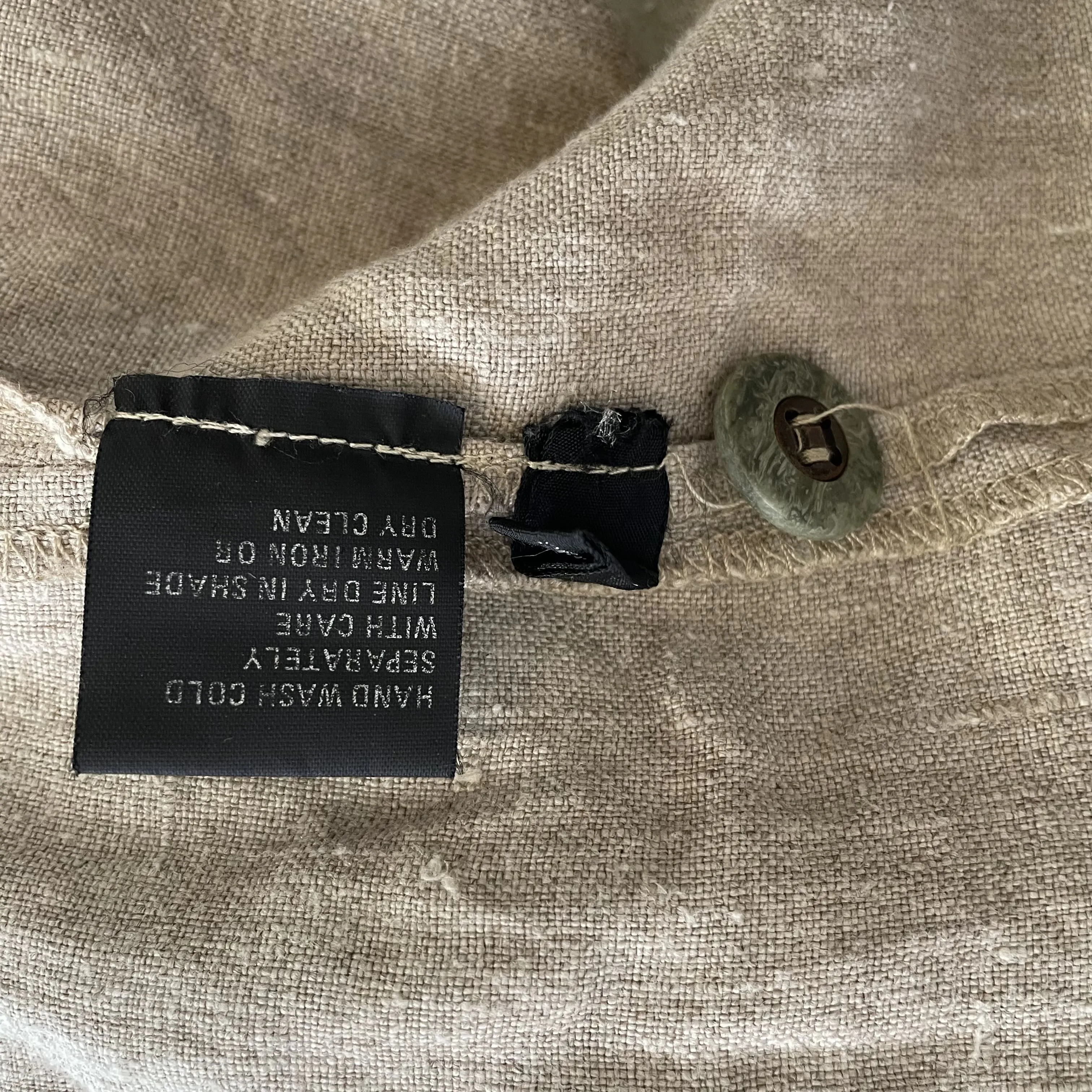 Moda BB Dakota | Women's Oatmeal Linen Long Trench Coat | Size: L