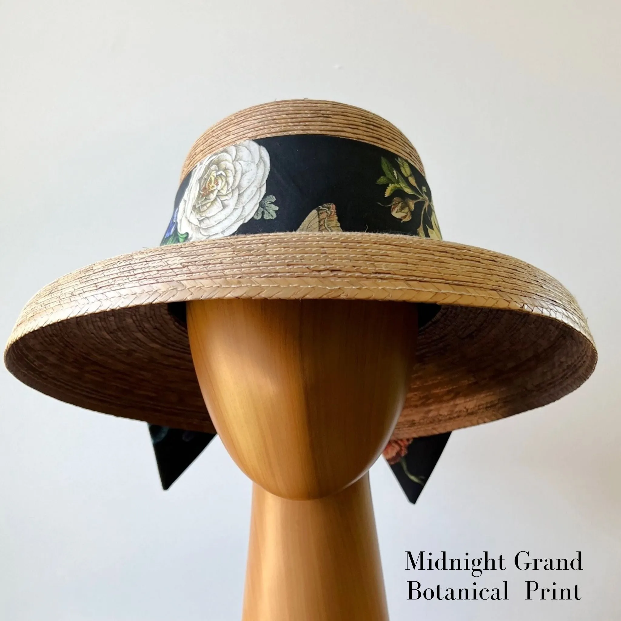 Molly Goodall Midnight Grand Botanical Middy Bow Hatband