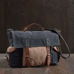 Mona B - Messenger Crossbody Laptop Bag for Upto 14" Laptop/Mac Book/Tablet with Stylish Design for Men and Women (Navy)
