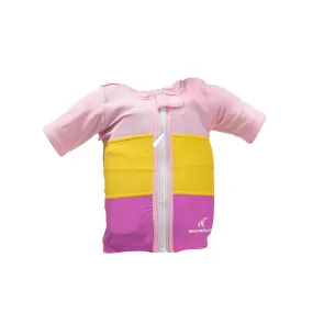Monaco swimsuit for girls - life vest with sleeves UV resistant - children's WATRFLAG, purple