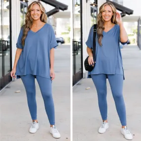 Monochrome Moment Set, Dusty Blue