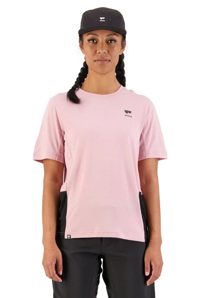 Mons Royale Tarn Merino Shift Tee Black Candy