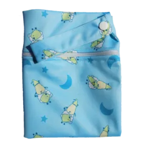 Moo Moo Kow Wet Bag Large - BaaBaaSheepz Blue