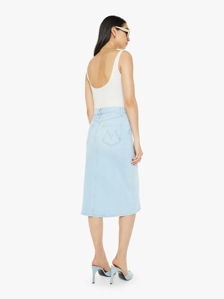 MOTHER DENIM SWOONER STRAIGHT A MIDI SKIRT