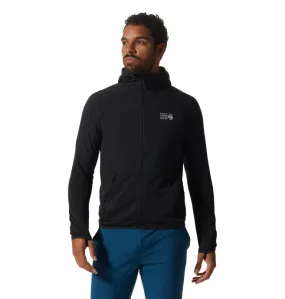 Mountain Hardwear Men's Stratus Range Full Zip Hooded Jacket - Black - Small