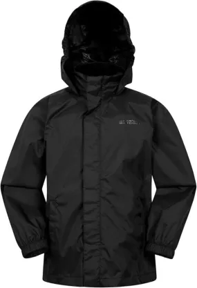 Mountain Warehouse Pakka Kids Waterproof Jacket - Wind Resistant, Lightweight,Breathable Rain Coat for Girls & Boys, Packaway Bag - For Rain