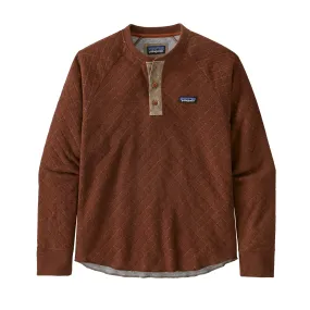 M's Wool Blend Diamond Quilt Henley