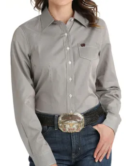MSW9164226- Cinch Women's Stripped LS Button- Purple